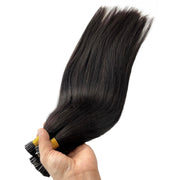 I-tip Premium Hair extensions Natural Black Straight