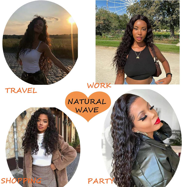 13x4 Transparent Lace Frontal Natural Wave Bleached Knots Brazilian Hair