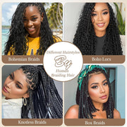 Human Braiding Hair Water Wave 2 bundle 100g Color 4P27