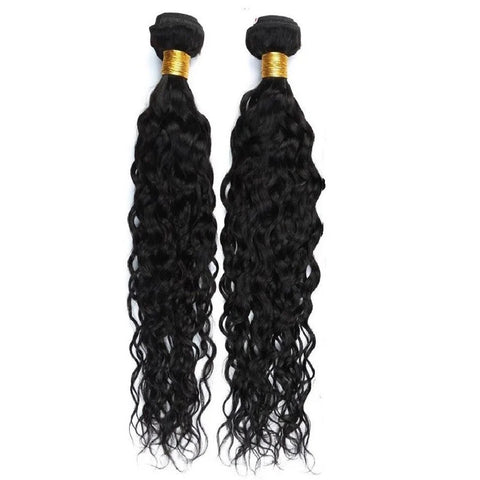 Affordable Hair Water Wave  black 1B color 1 bundle hair extension 100% human Hair