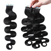 Tape-in Premium Human Hair Natural Color Body Wave - 20Pcs/Pack