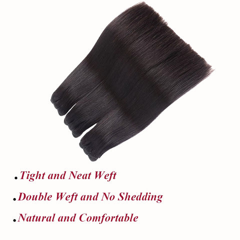 Super Double Drawn bundles Same Length Strands in the bundles from One Donor 1B