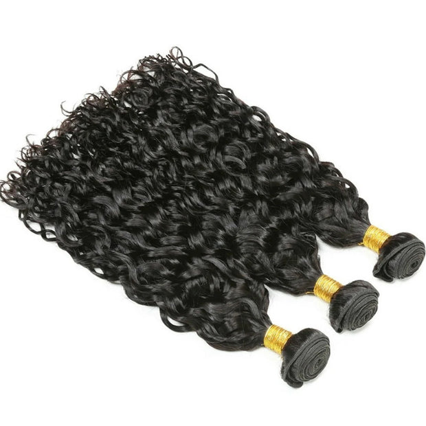 Affordable Hair Water Wave  black 1B color 1 bundle hair extension 100% human Hair