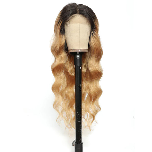 1B/27 Ombre Body Wave 4x4 Lace Closure Wigs