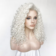 Halloween Wig  Black & White，Synthetic Cosplay Costume Halloween Wigs, Wear and Go wig