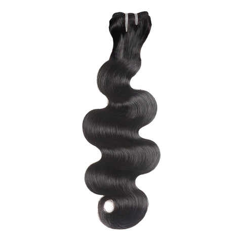 Double Drawn Indian Raw Hair Body Wave Full End Unprocessed 100% Human Hair Natural Color