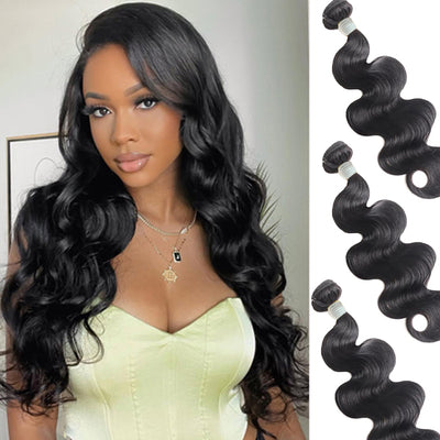 Seasonal Sale 50% off: Body Wave 3 bundles Affordable Human India Hair tax return season on sale