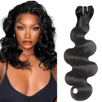 Double Drawn Indian Raw Hair Body Wave Full End Unprocessed 100% Human Hair Natural Color