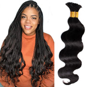 Natural color Human BOHO Braiding Hair Bulk hair Best Quality Mink hair extensions 100g/bundle