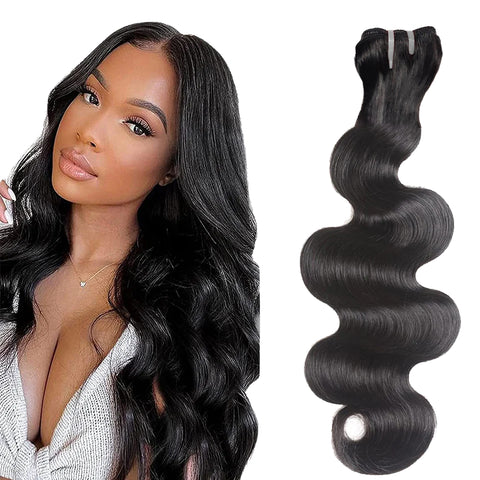 Double Drawn Indian Raw Hair Body Wave Full End Unprocessed 100% Human Hair Natural Color