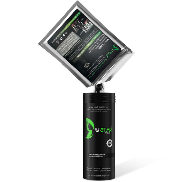 Ustar Hair Building Fibers Refill 50 Grams for Hair Loss Concealing -  Buy One Get One 50% Off