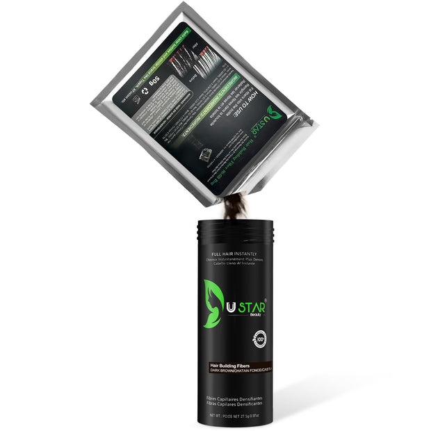 Ustar Hair Building Fibers Refill 50 Grams for Hair Loss Concealing -  Buy One Get One 50% Off