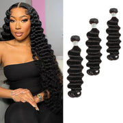 Seasonal Sale 50% off: Deep Wave 3 bundles Affordable Human India Hair tax return season on sale