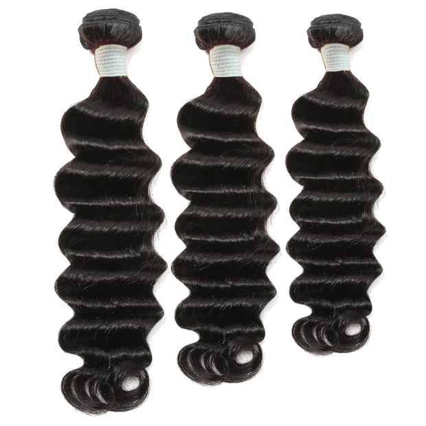 Seasonal Sale 50% off: Deep Wave 3 bundles Affordable Human India Hair tax return season on sale