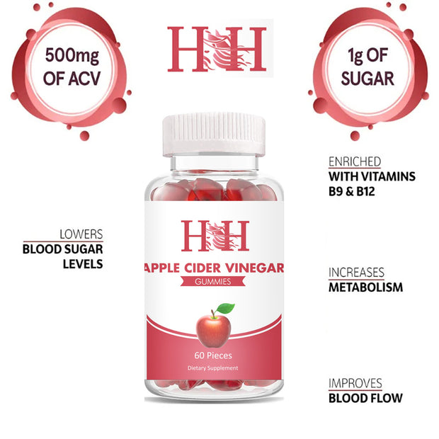 Apple Cider Vinegar Gummy, Weight Management,  Immunity & Detox 50% Off