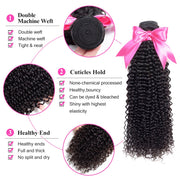 Affordable Hair Jerry Curly  Natural Black 100% Human Hair 1 Bundle 100gram/bundle