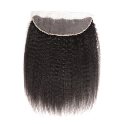 13x4HD Lace Frontal Kinky Straight High Quality Brazilian Virgin Hair
