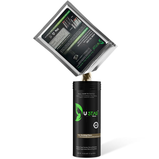 Ustar Hair Building Fibers Refill 50 Grams for Hair Loss Concealing -  Buy One Get One 50% Off
