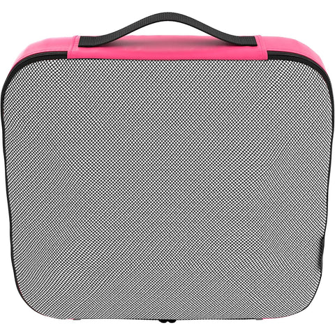 Travel Pink Mesh 5 Set Packing Cube Organizers With Laundry Bag