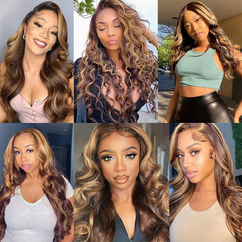 Human Braiding Hair Body Wave Bulkhair extensions 100g/bundle Color 4P27