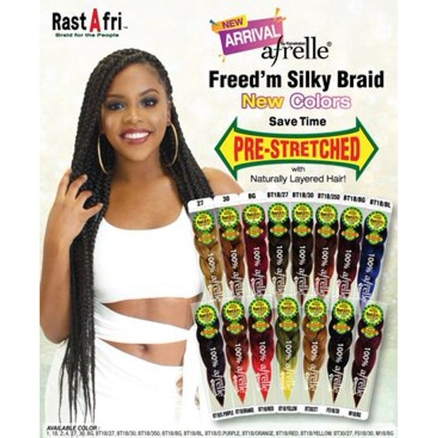 Freed n Silky Braid RastAfri Pre-Stretched Braiding Hair single Pack