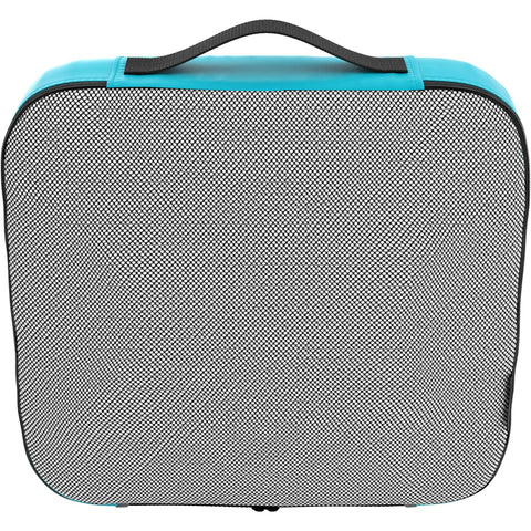 Travel Aqua Teal Mesh 5 Set Packing Cube Organizers With Laundry Bag