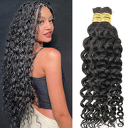 Natural color Human BOHO Braiding Hair Bulk hair Best Quality Mink hair extensions 100g/bundle