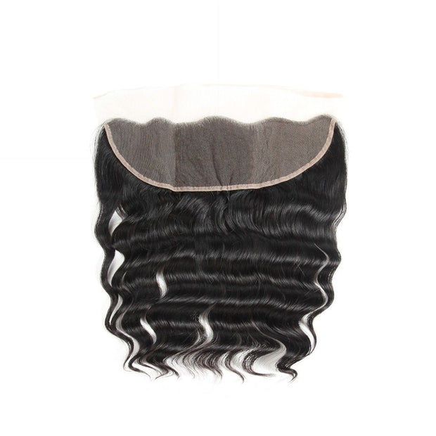 13x4 lace Frontal Deep Wave Unprocessed 100% Human Hair Lace Frontal