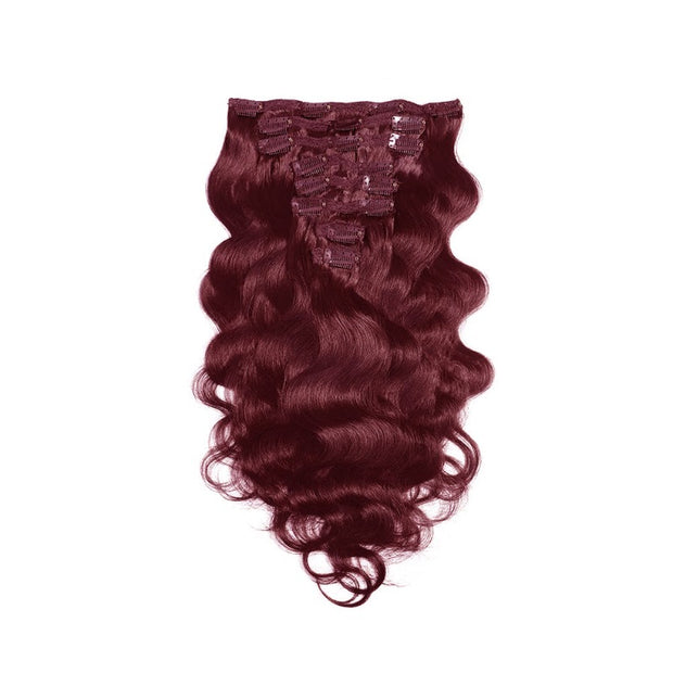 Clip In Straight Body Wave Jerry Curl Human Hair