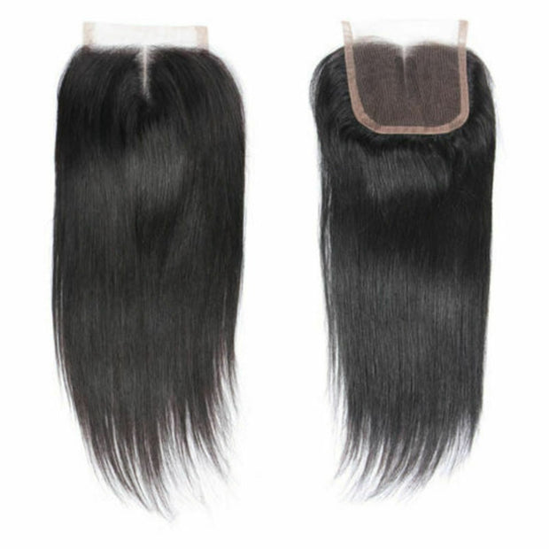 Straight Middle Part Closure