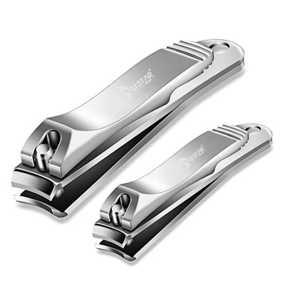 USTAR Nail Clipper Set Sharp Nail Clippers Fingernail Clippers Toenail Clippers Nail Care Cutter Stainless Steel Sturdy Nail Trimmer for Men and Women