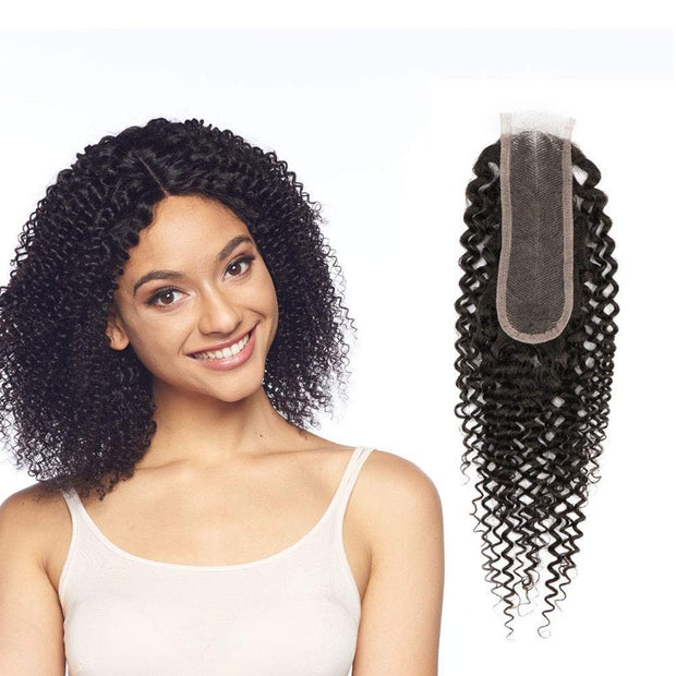 Deep Wave  Lace Closure Brazilian Virgin Human Hair 