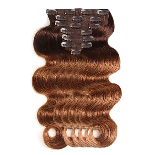 Clip In Body Wave Human Hair Extensions