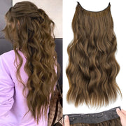 Clip in KooKaStyle Invisible Wire Hair Extensions Clip on Hair  24"
