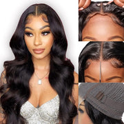 5x5 Lace wIG Wear and Go Glueless Pre-Cut Lace Closure wig Natural Color 100 Virgin Human Wig 5 styles