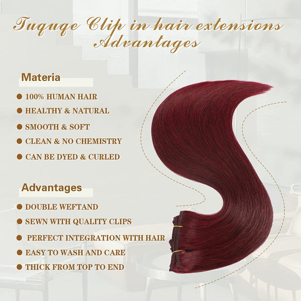 Clip In Straight Body Wave Jerry Curl Human Hair
