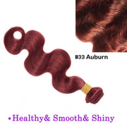 Auburn Body Wave 100% Human Hair
