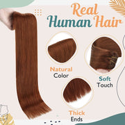 Clip In Body Wave Jerry Curl Human Hair Extensions
