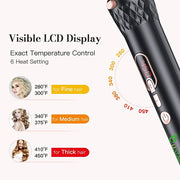 BESTOPE Curling Iron 4 In 1 Hair Crimper Wand Set 3 Barrel Hair Waver With LED Temperature Control