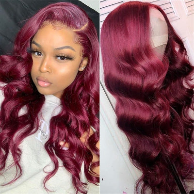 Burgundy Body Wave wig