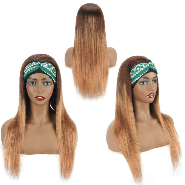human hair wig Head-Band Wig 