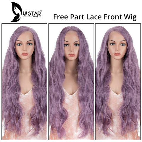 Purple Water Wave Wig