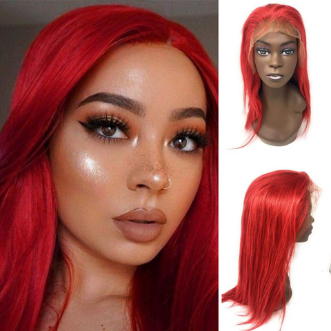  Lace Frontal Wig Hot Red 