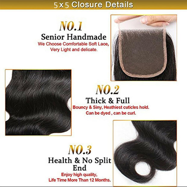 HD Closure with Free part