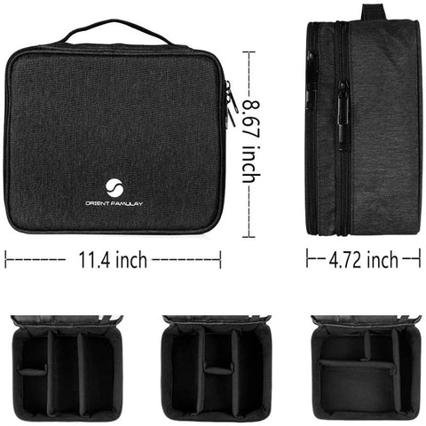 Travel Electronics Waterproof Cable Organizer Bag-Black