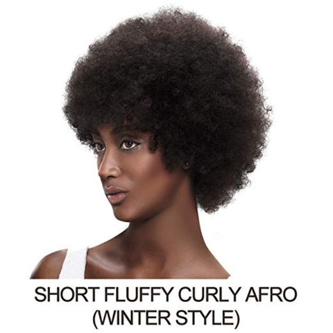 Afro kinky Curly Short Human Hair Wig  #2