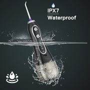 Bestope Water Flosser 300ML 5 Modes & 8 Jet Tips - IPX7 Waterproof Cordless Dental Oral Irrigator Portable and Rechargeable Water Flossing