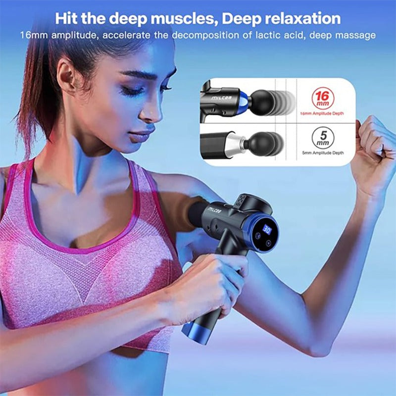 MILCEA Pro Muscle Massage Gun Deep Tissue With 30 Speed - Lightweight