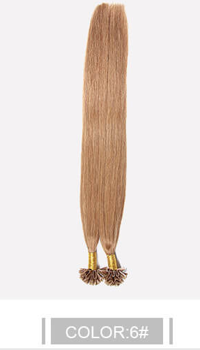 Ustar 100% Human Hair Quality U Tip Straight Hair Extensions  #6
