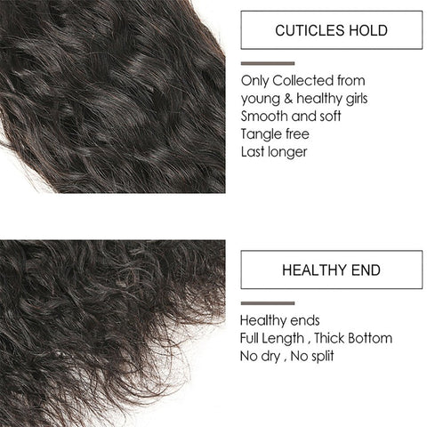 100% unprocessed Virgin human Hair Bundles Natural Blac